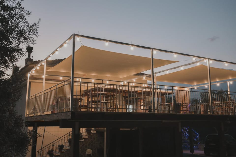 Property building, Balcony/Terrace, Sunset