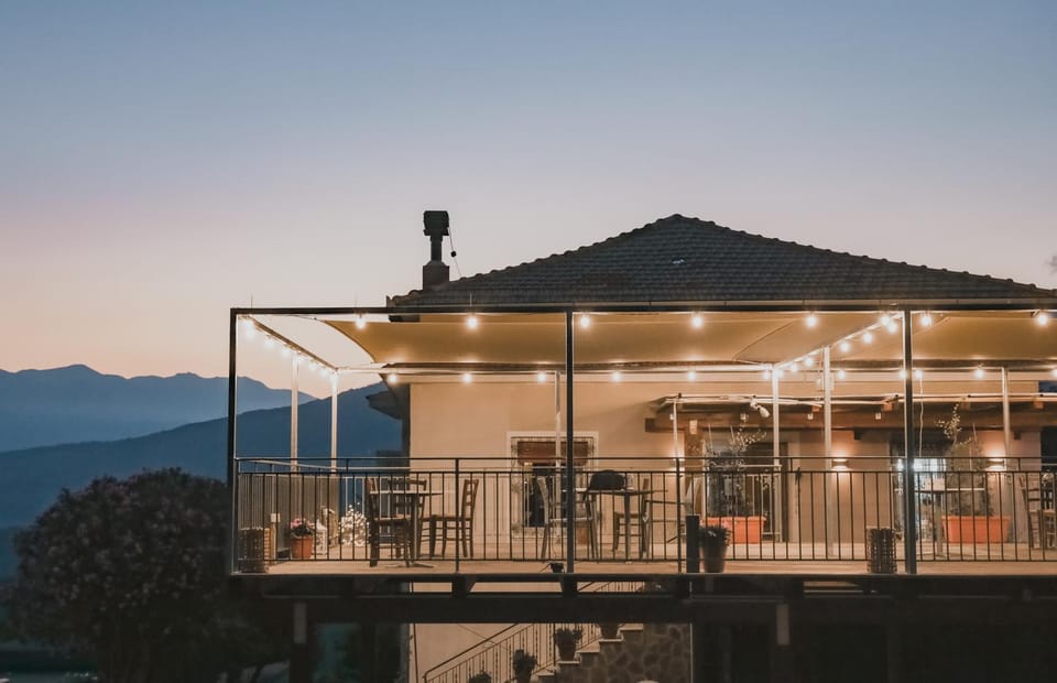 Property building, Balcony/Terrace, Sunset