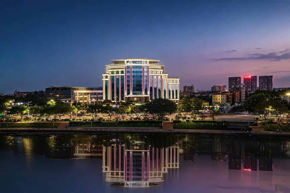 Property building, Night, Natural landscape, River view