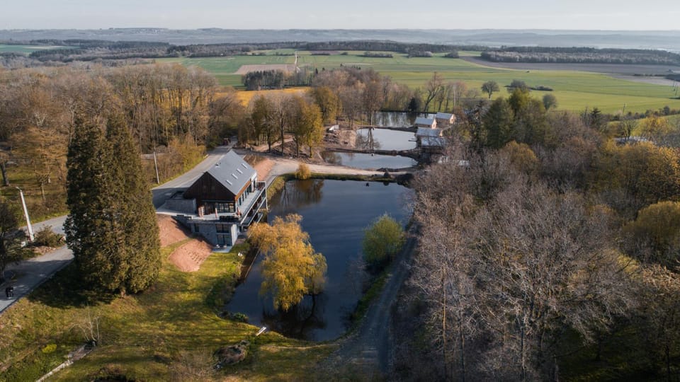 Property building, Natural landscape, Bird's eye view