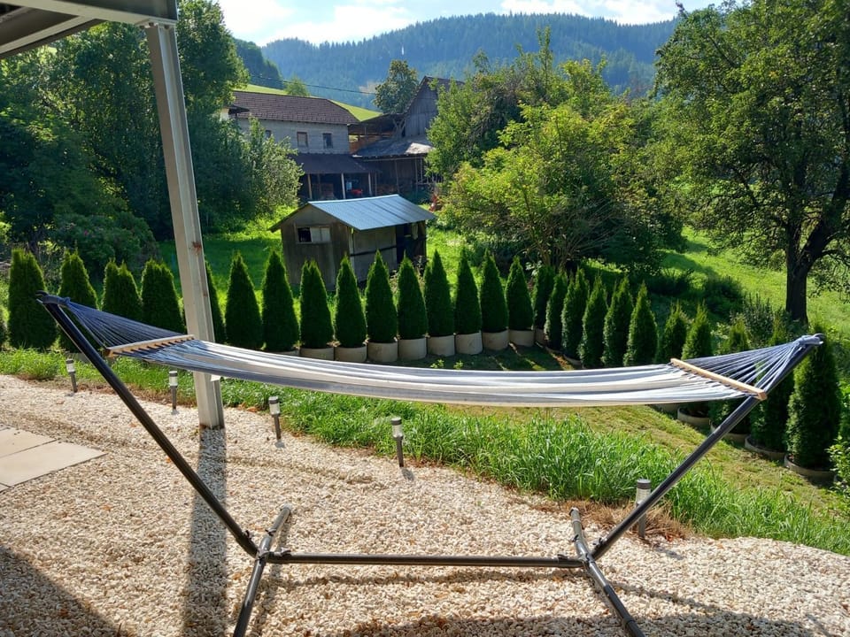 Spring, Day, Natural landscape, Garden, Garden view, Mountain view, sunbed