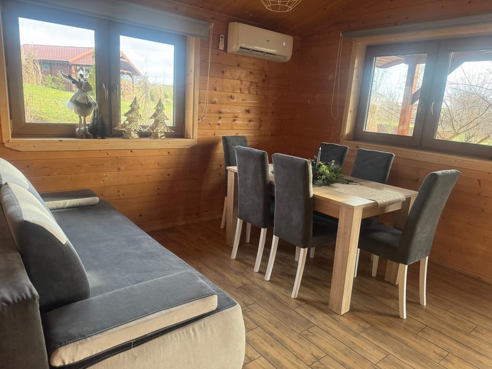 Living room, Dining area, air conditioner