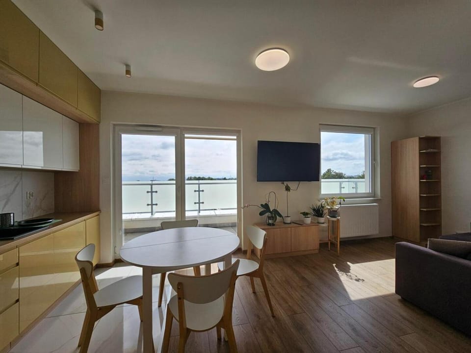 TV and multimedia, Kitchen or kitchenette, Living room, Seating area, Dining area, stove