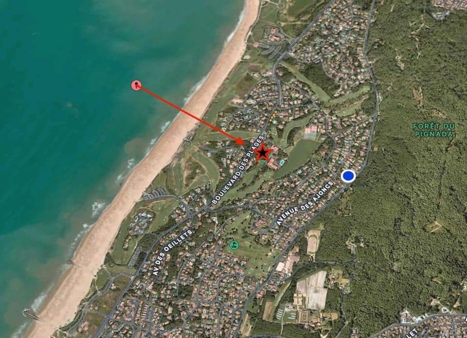 Chiberta Studio 3 étoiles climatisé piscine plage & golf Apartment in Anglet