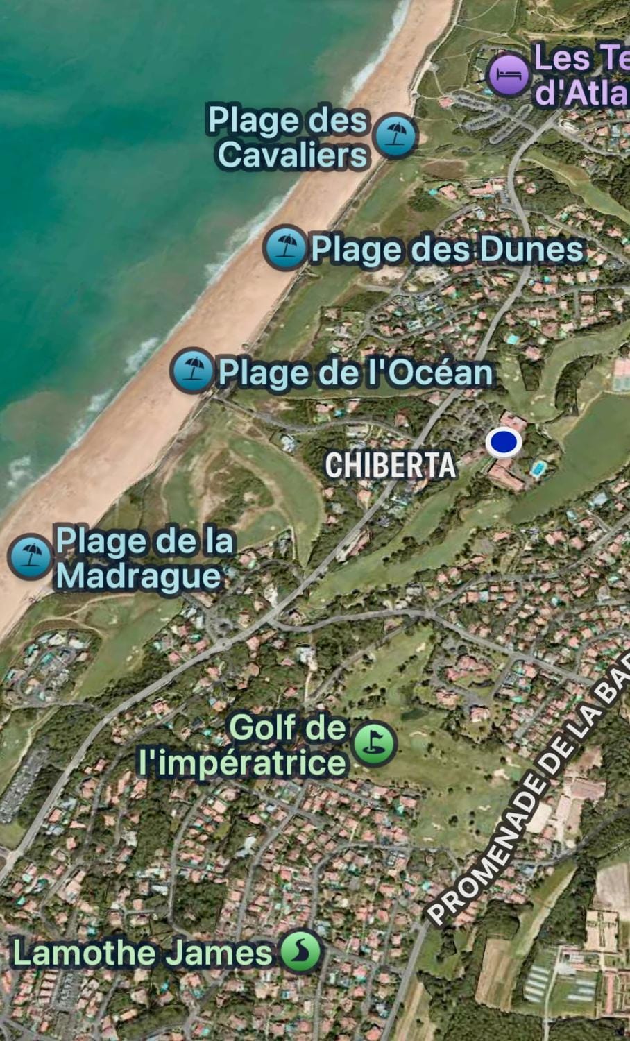Chiberta Studio 3 étoiles climatisé piscine plage & golf Apartment in Anglet