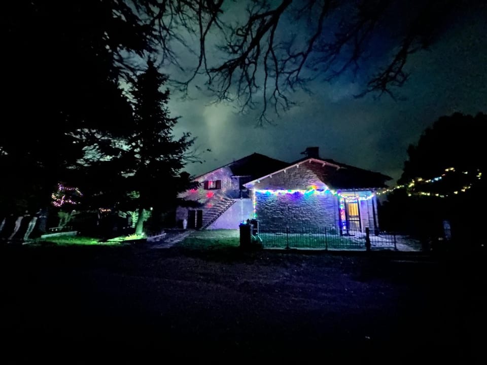 Property building, Night, Natural landscape, Garden, Garden view