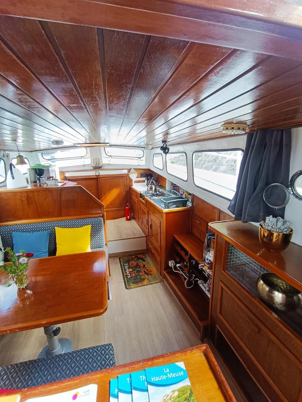 Abdll Docked boat in Dinant