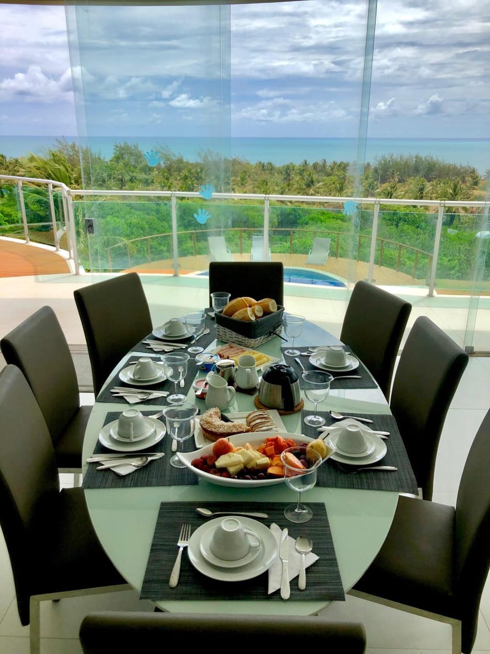 Natural landscape, View (from property/room), Dining area, Dinner
