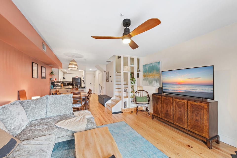 Boho Bay View Townhome w 2 King Suites House in Ocean City