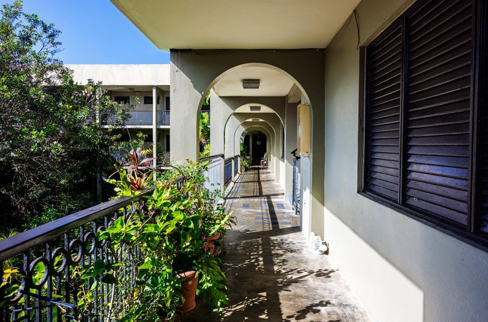 Property building, Day, Garden, View (from property/room), Balcony/Terrace, Garden view