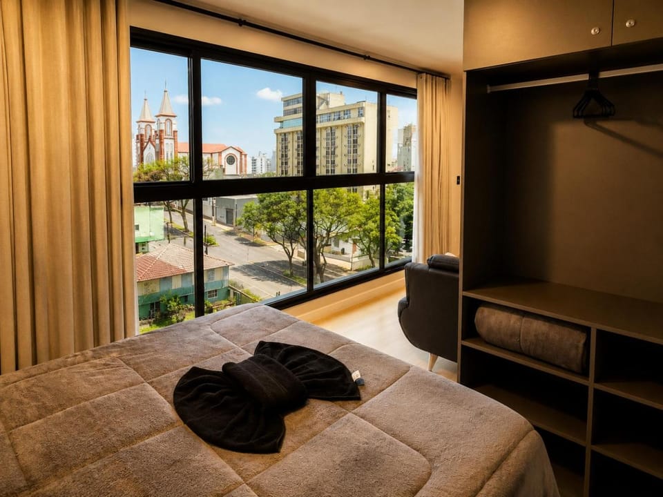 Studio 706 Premium no Centro de Chapecó com Sacada, Piscina, Academia e Vaga Garagem - Prédio Alto Padrão Apartment in Chapecó
