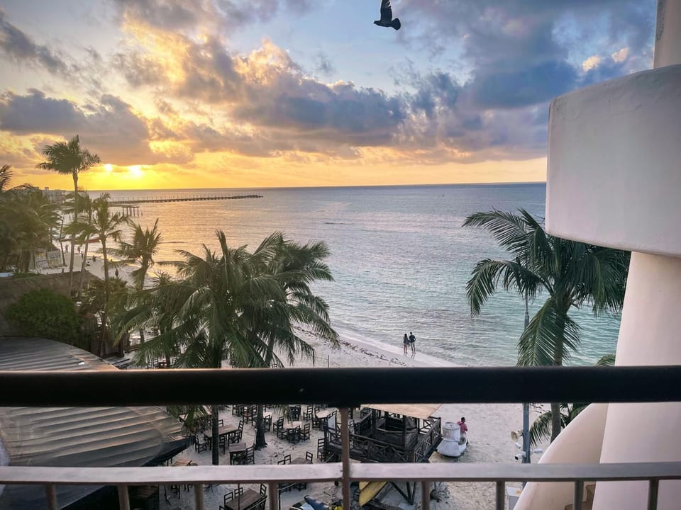 Beach, Sea view, Sunrise