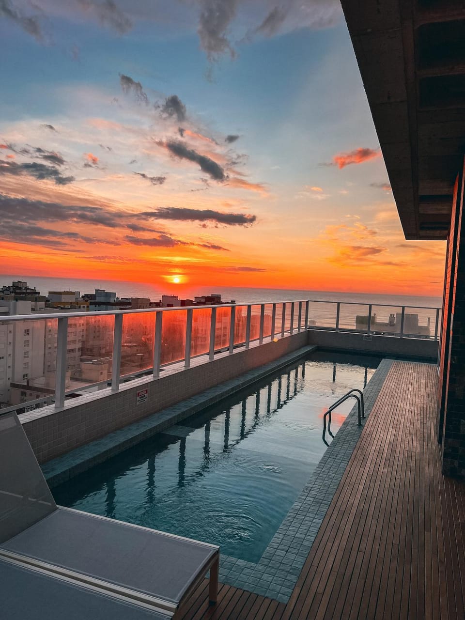 Natural landscape, Sea view, Swimming pool, Sunrise