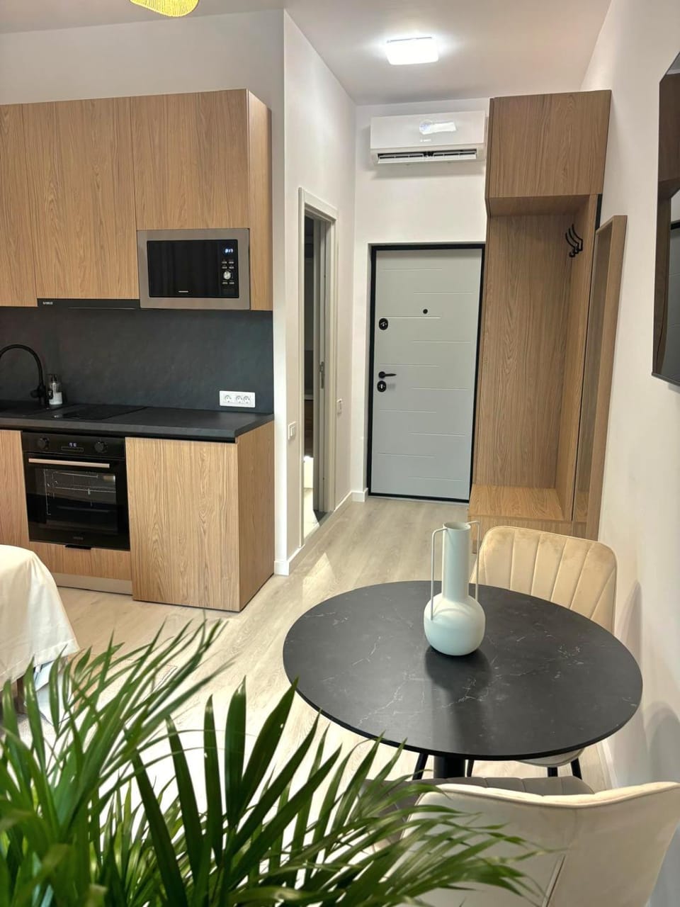 Dining area, air conditioner
