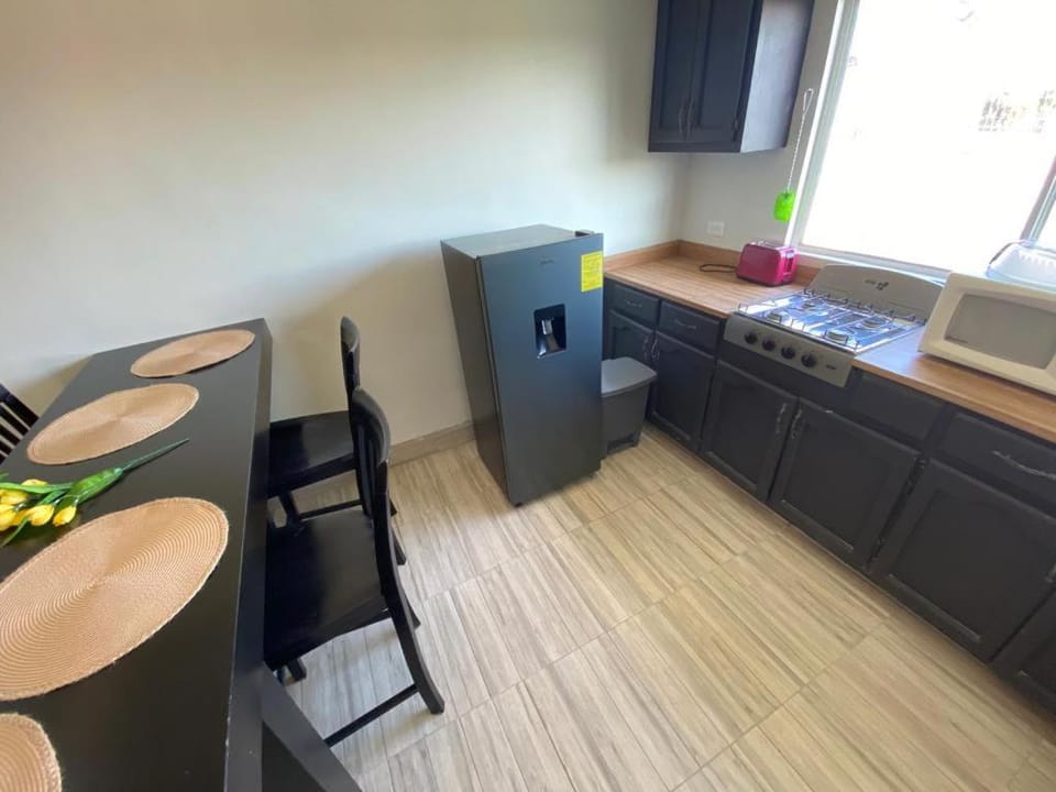 Kitchen or kitchenette, Dining area, oven, stove