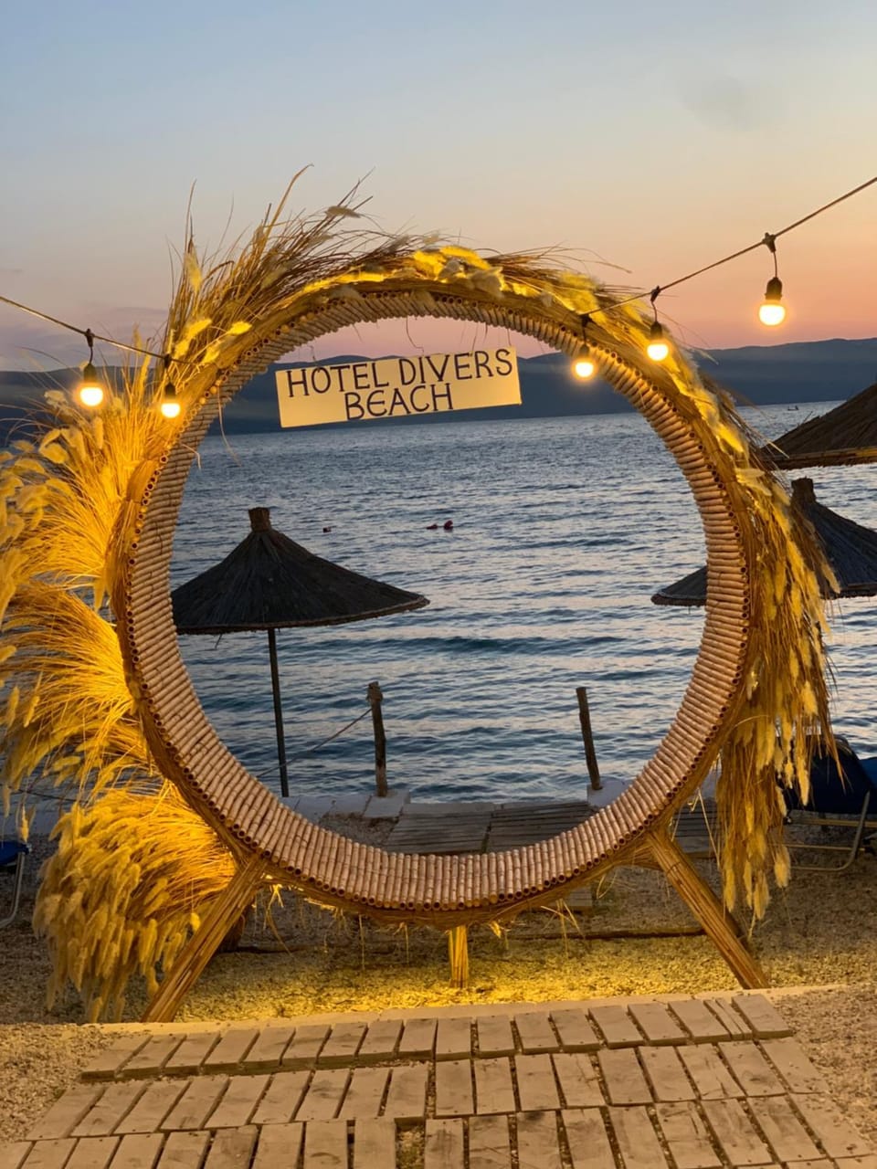 Beach, Sea view, Sunset