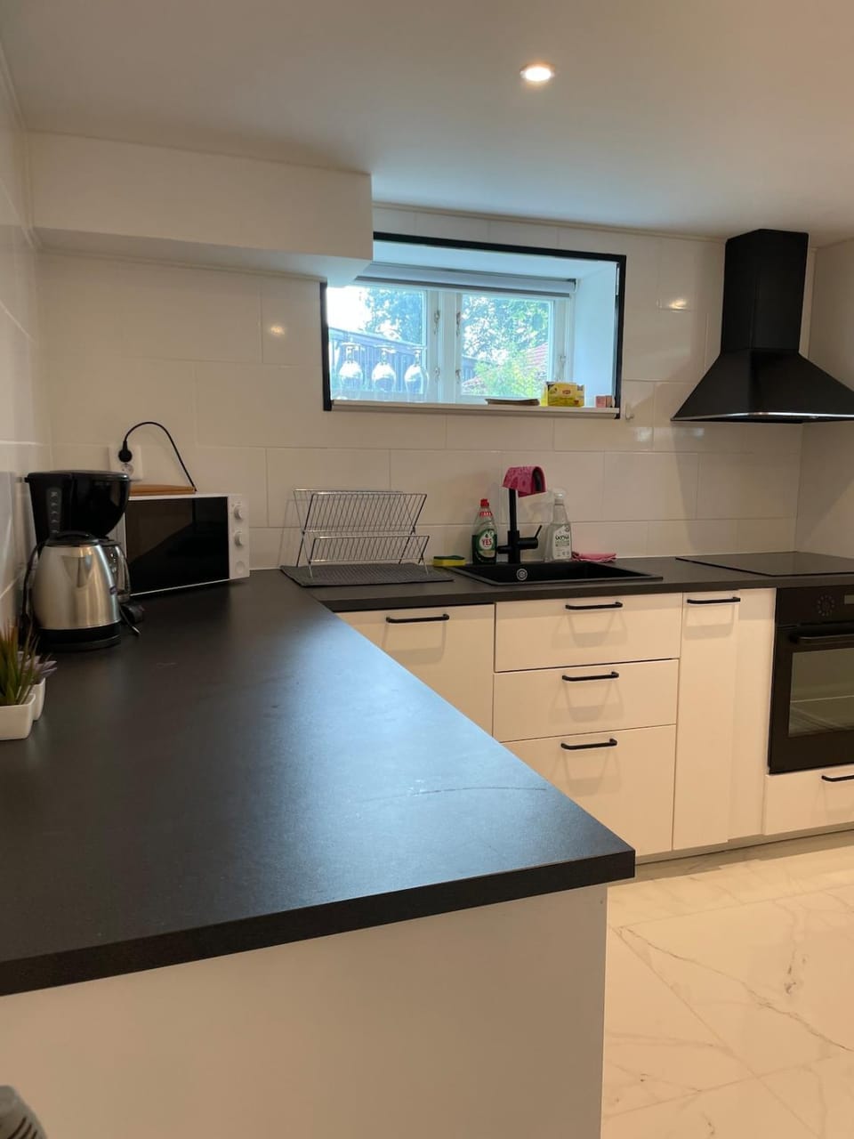 Kitchen or kitchenette, dishwasher
