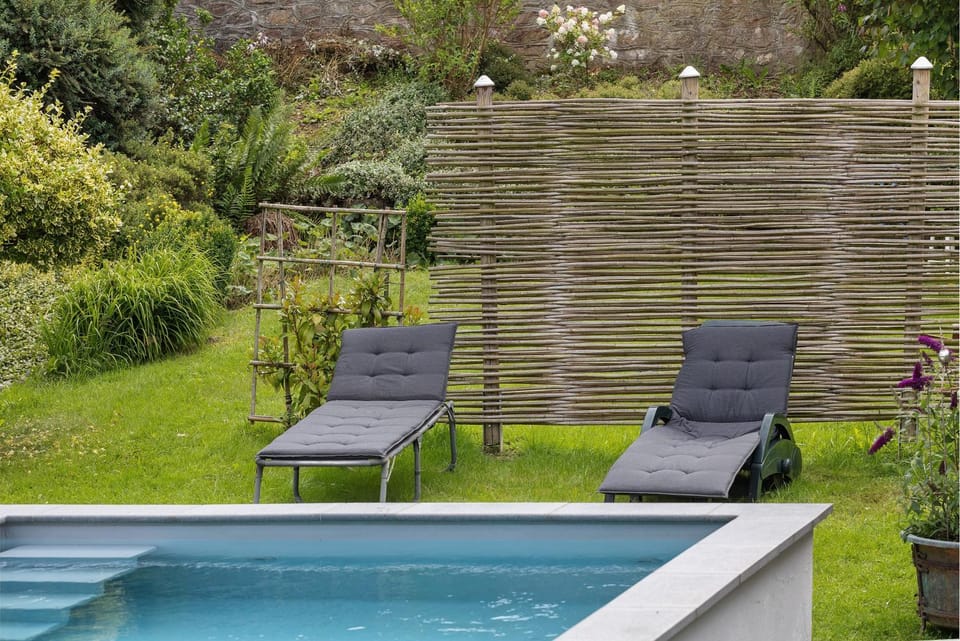 Property building, Living room, Swimming pool