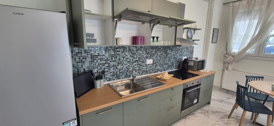 Dining area, oven, stove, kitchen