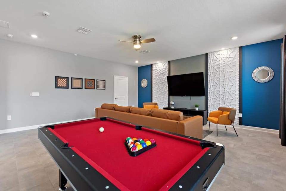 Luxe Villa with Pool and Spa Game room & Free Resort Access Sleeps 22 House in Osceola County