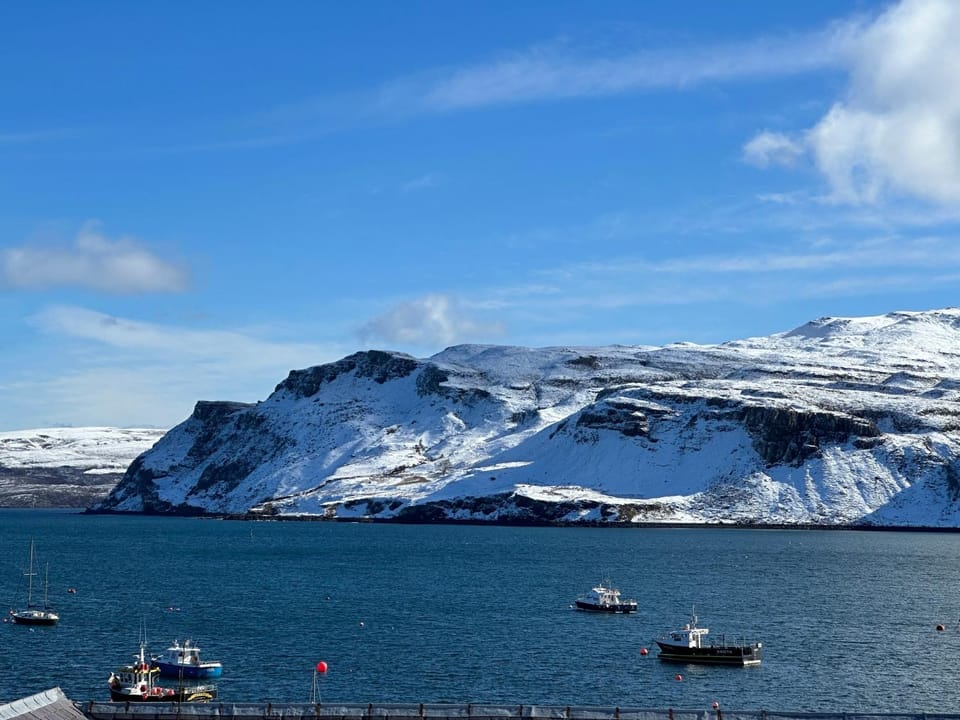 Natural landscape, Winter, Sea view