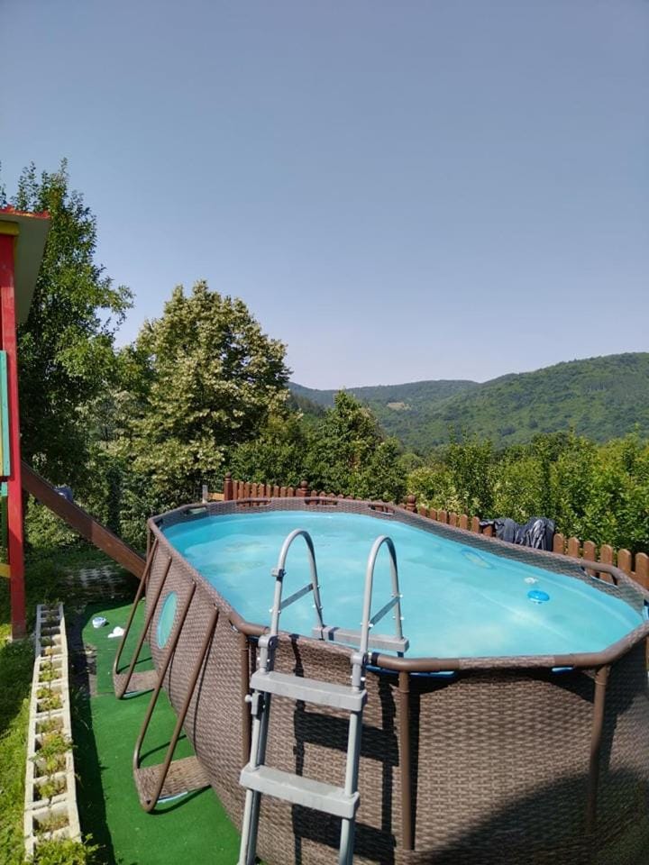 Natural landscape, Mountain view, Swimming pool, sunbed
