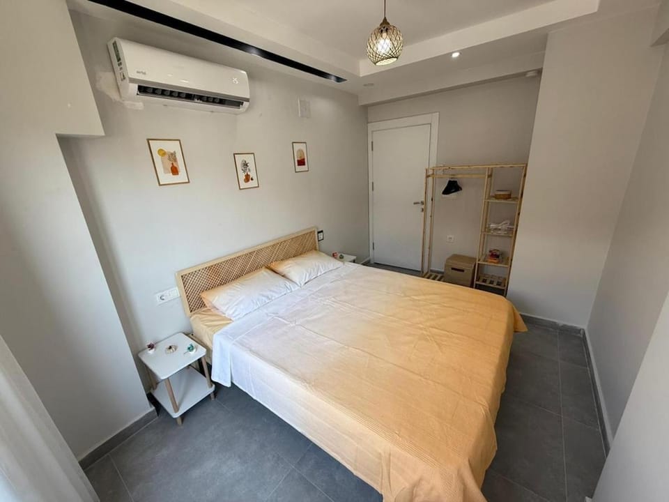 Bed, Photo of the whole room, Bedroom, wardrobe, air conditioner