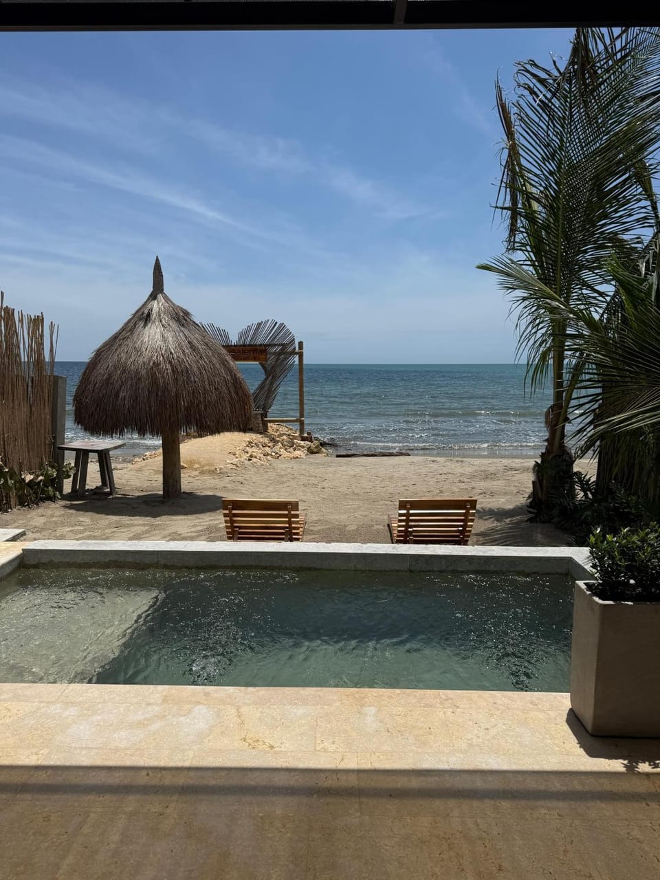 Beach, Pool view