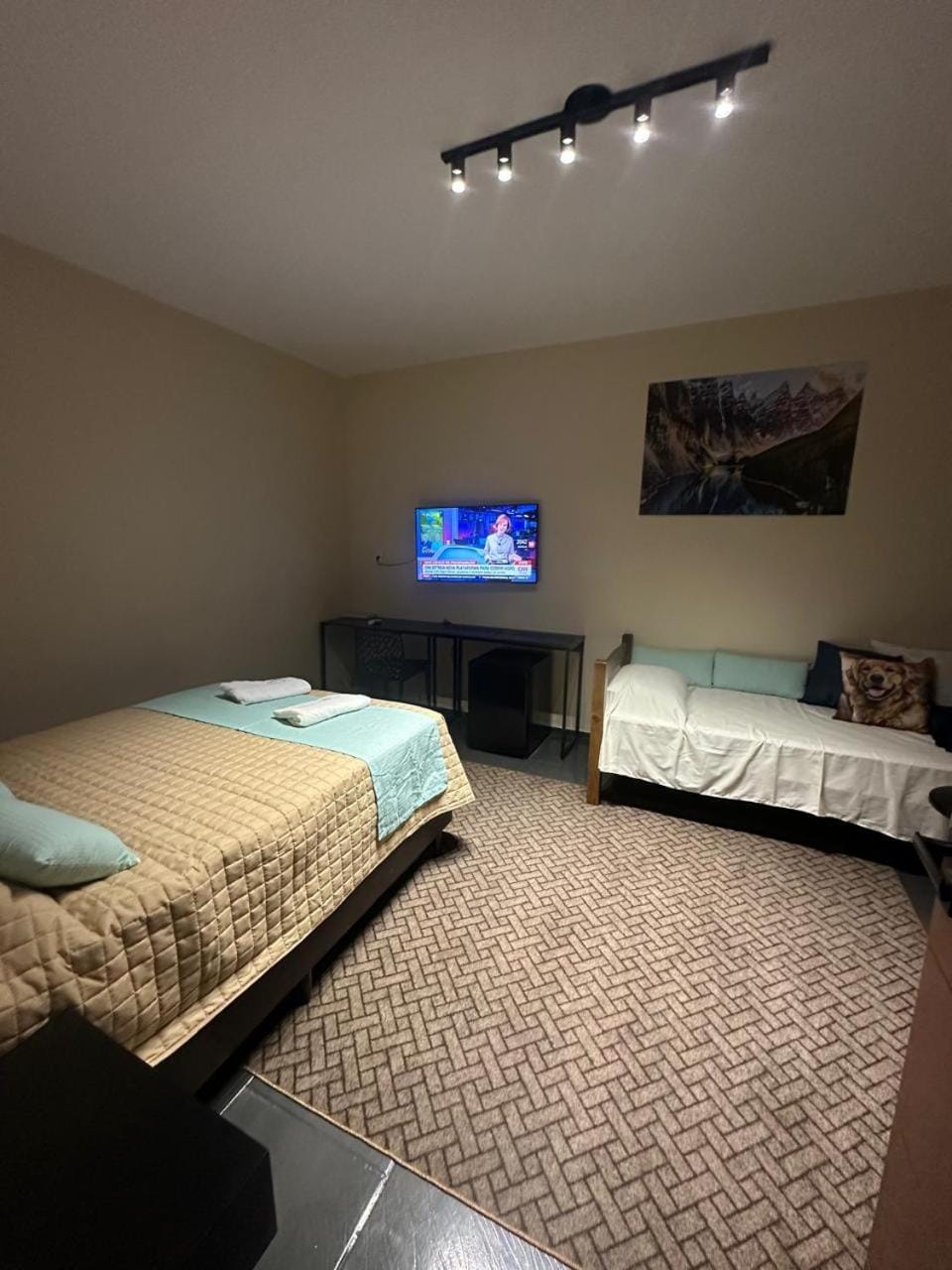 Communal lounge/ TV room, Bed, TV and multimedia, Photo of the whole room, Bedroom