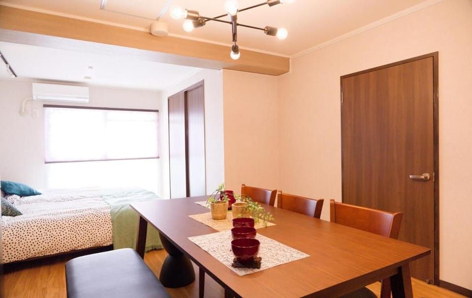 和とモダンデザインの融合 最上階の静かなお部屋 Quiet room on the top floor 駅徒歩1分 1 min walk from station 30 minutes to Ghibli Park Apartment in Nagoya