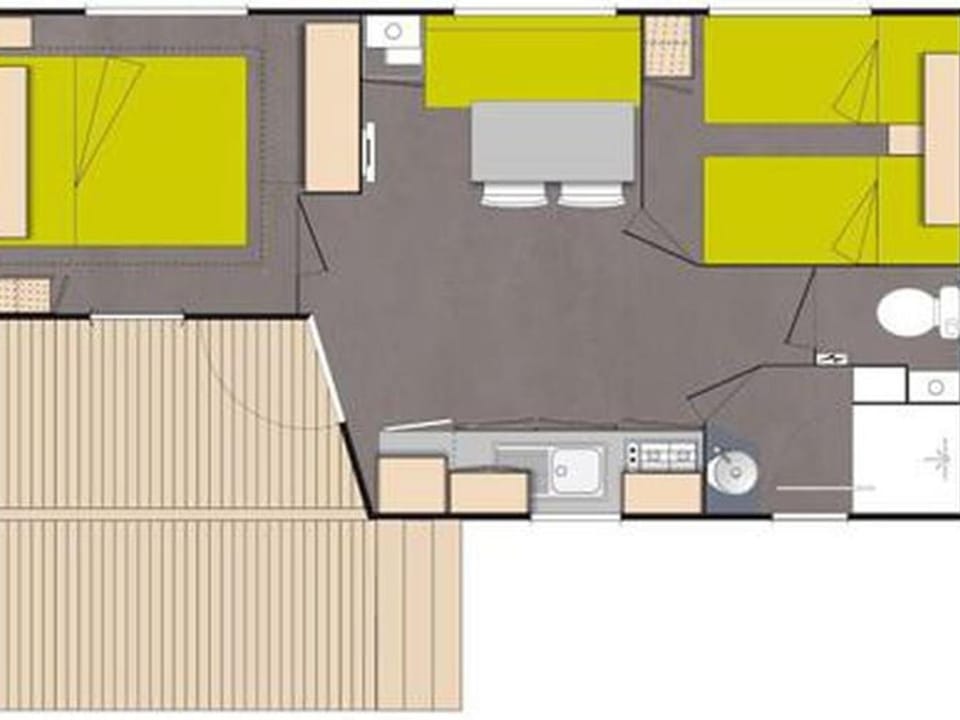 Mobil-home confortable - terrasse privé - API-1-52-552 Campground/ 
RV Resort in Provence-Alpes-Côte d'Azur