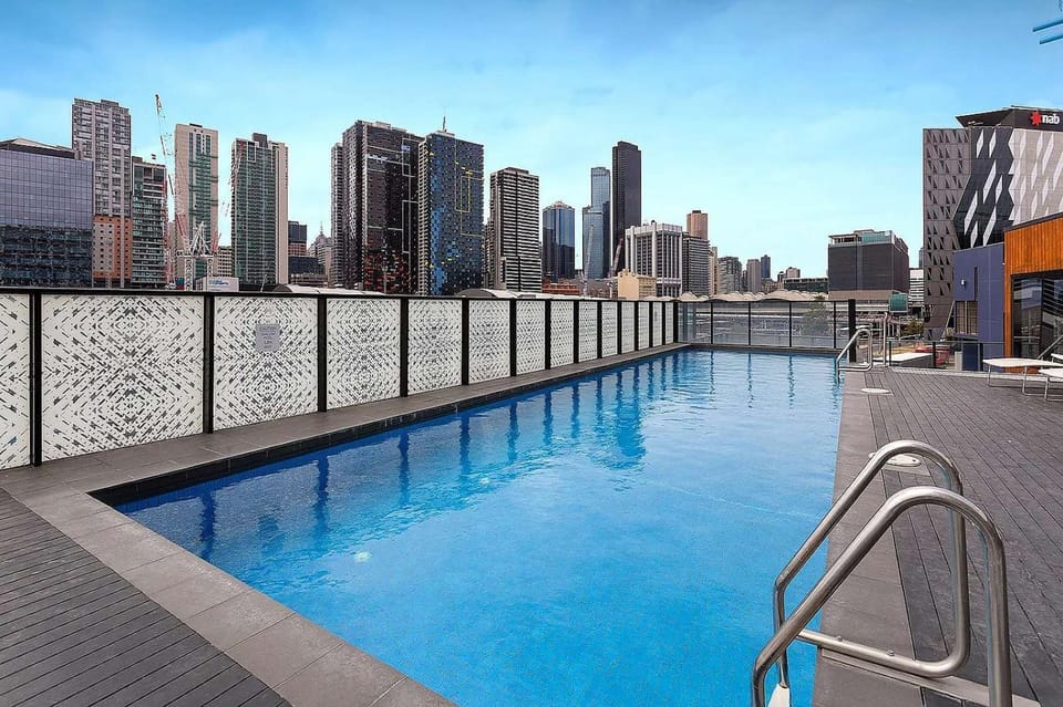 Modern 2BR Apt at Marvel Stadium with Parking & Rooftop Pool Apartment in Melbourne