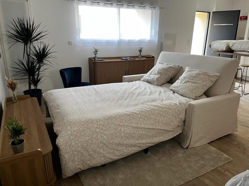 Bed, Living room