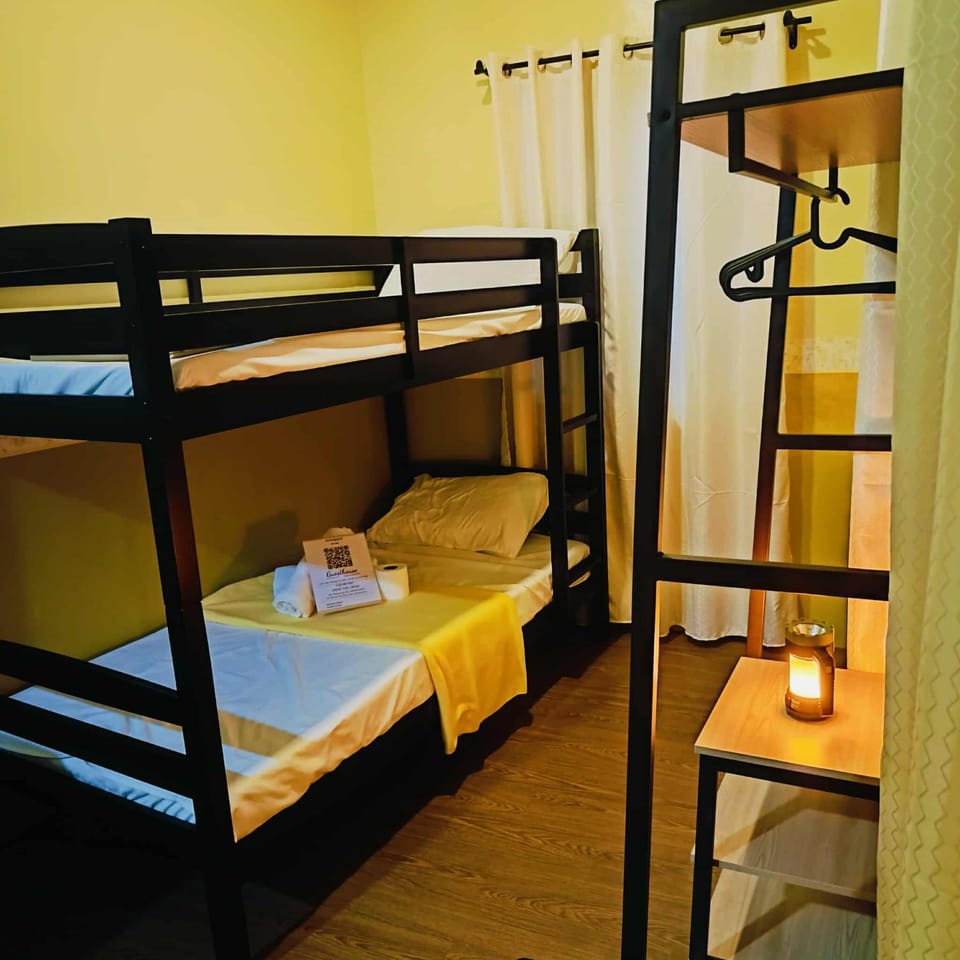 Photo of the whole room, bunk bed