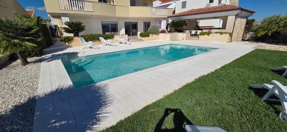 Beachfront Villa Bregeš with Pool & Pergola Apartment in Zadar County