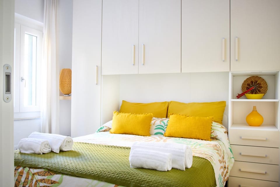 Bed, Photo of the whole room, Bedroom, towels, wardrobe
