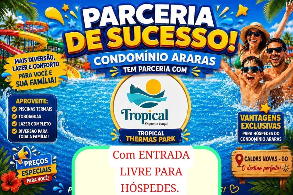 Araras Apart Service - Caldas Novas - CTC Apartment in State of Goiás