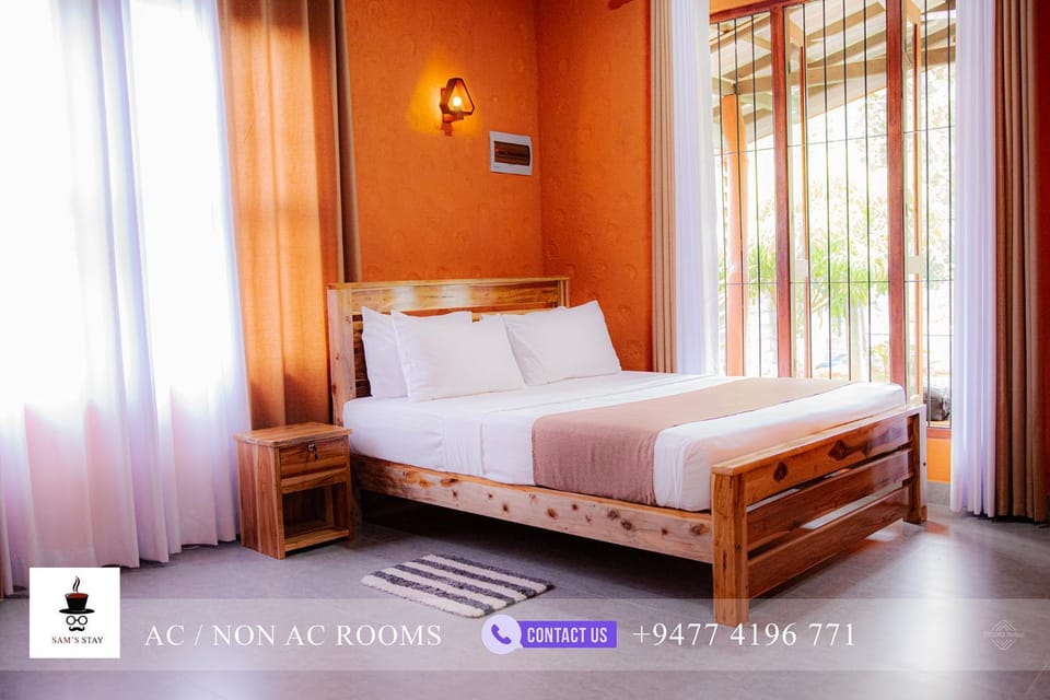 Bed, Photo of the whole room, Bedroom, air conditioner