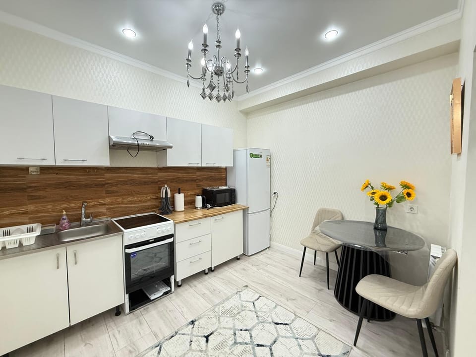 Luxe apartment river side , Mountain View near Mega mall Apartment in Almaty