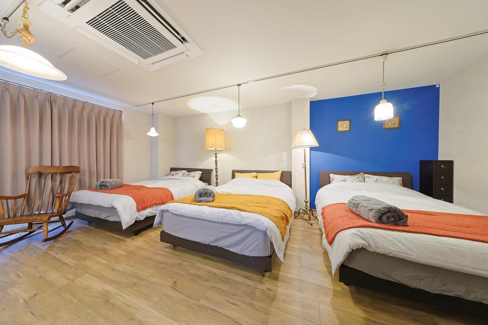 Bed, Photo of the whole room, Bedroom, air conditioner