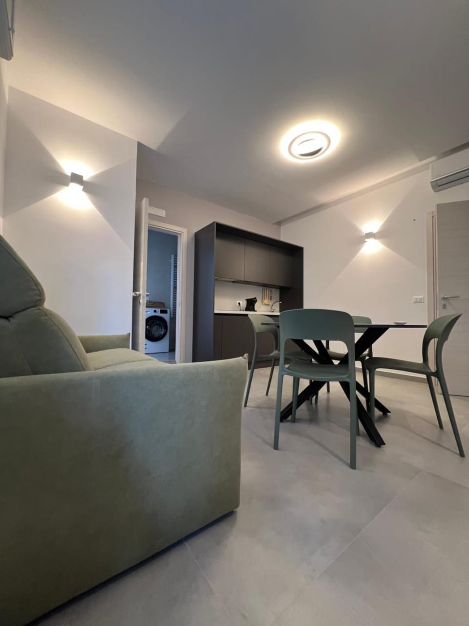 Kitchen or kitchenette, Living room, Dining area