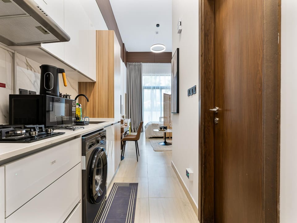 Kitchen or kitchenette, dishwasher
