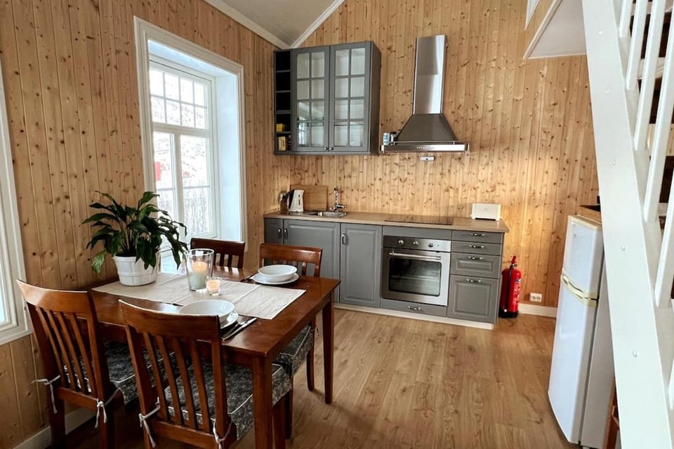 Kitchen or kitchenette, Dining area, stove, toaster