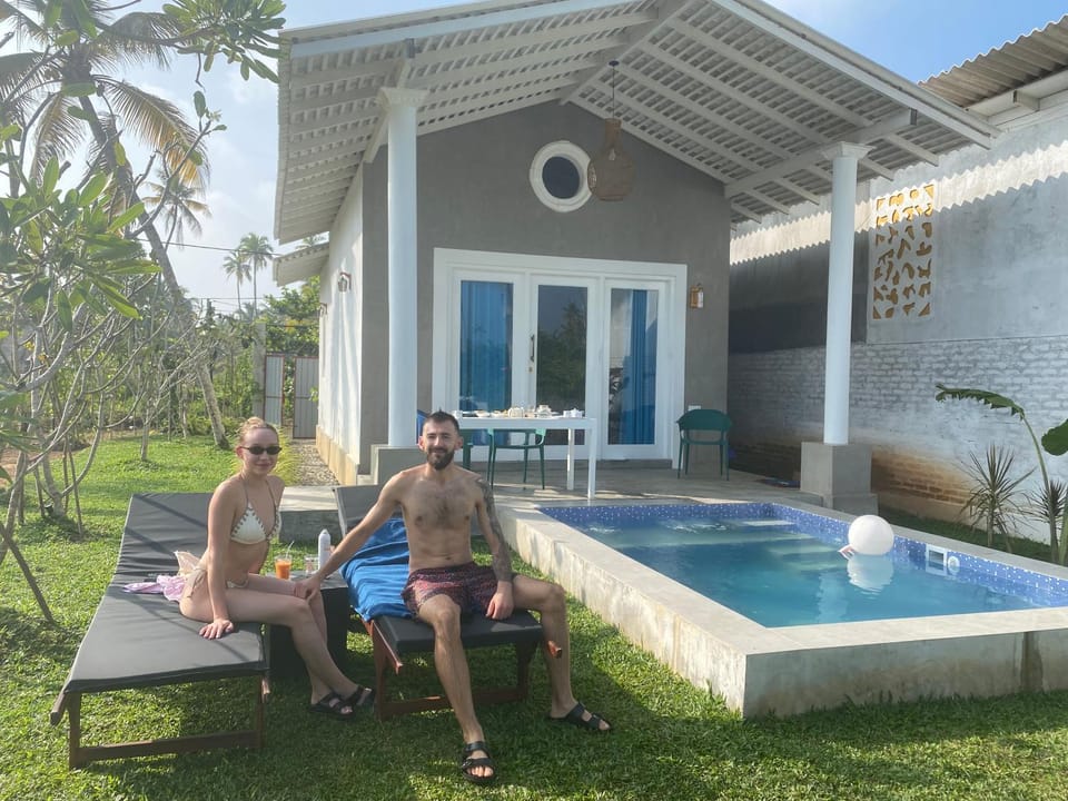 Swimming pool, group of guests