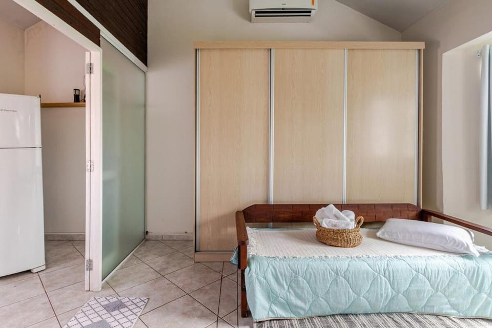 Bed, Photo of the whole room, Bedroom, towels, wardrobe, air conditioner