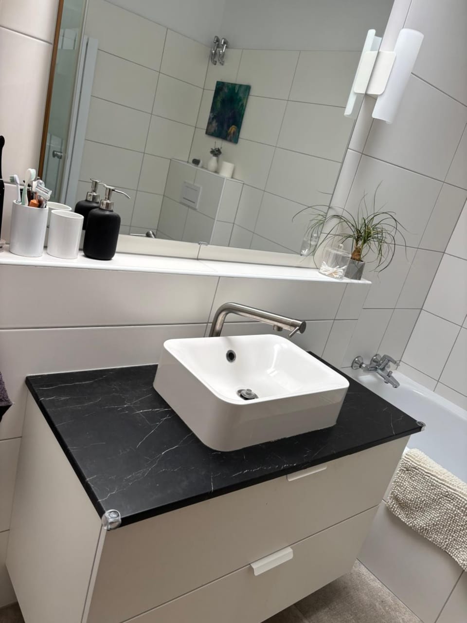 Bathroom, towels