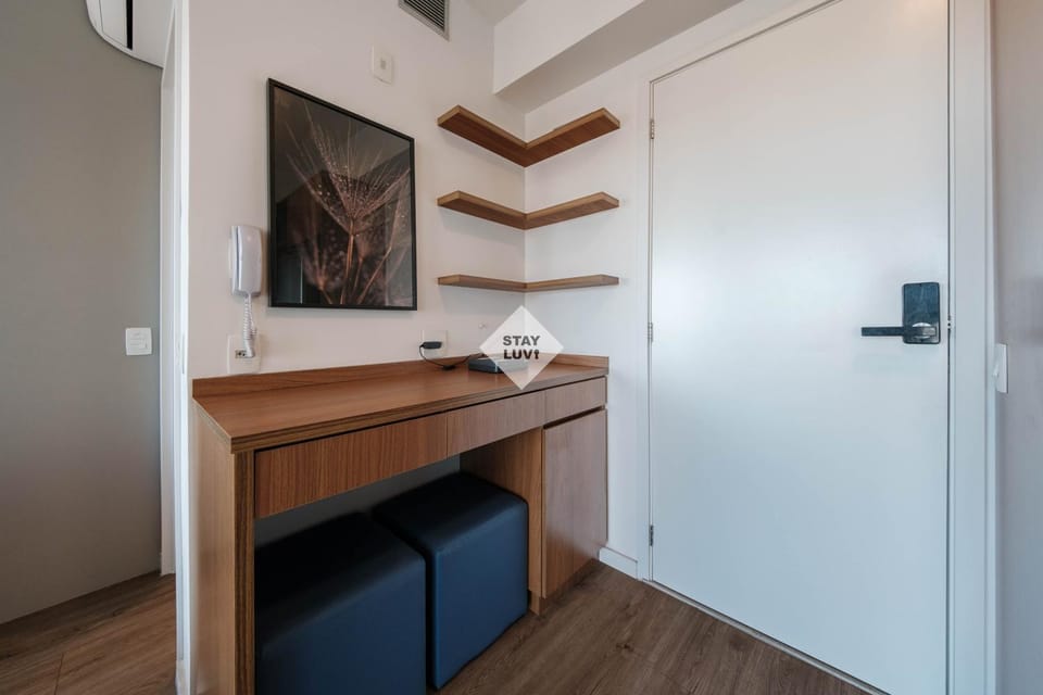Studio completo com vista panorâmica - River One Apartment in Sao Paulo City