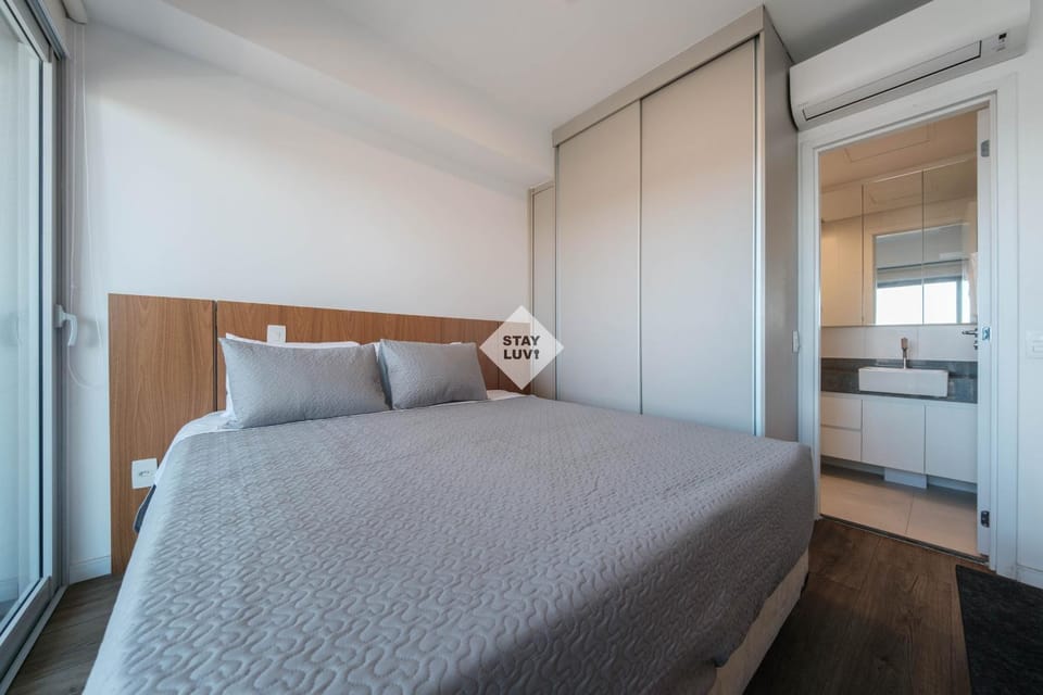 Studio completo com vista panorâmica - River One Apartment in Sao Paulo City