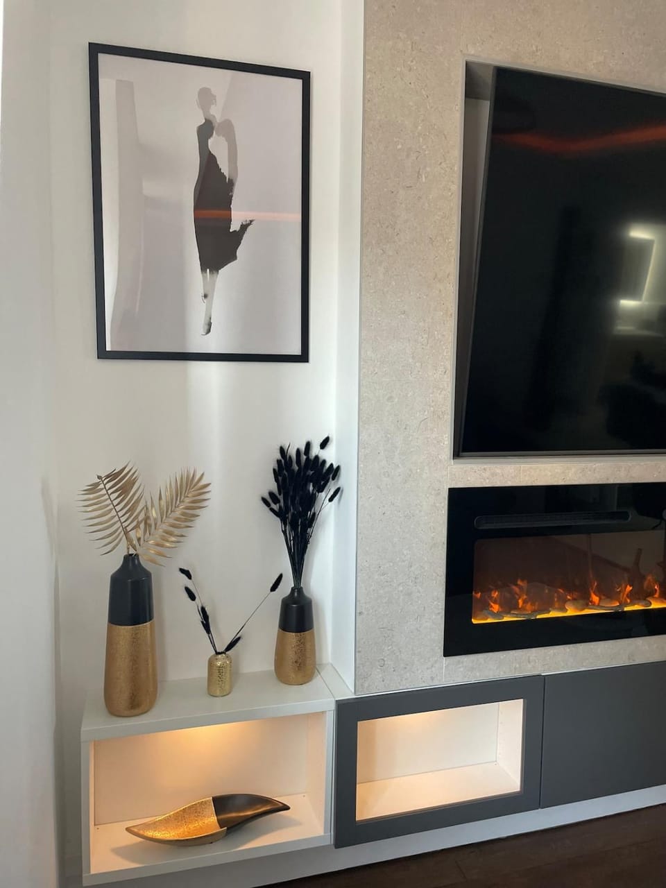Decorative detail, fireplace