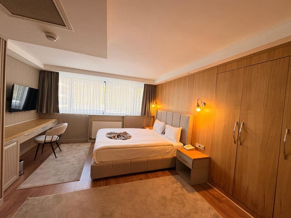 Bed, TV and multimedia, Photo of the whole room, wardrobe